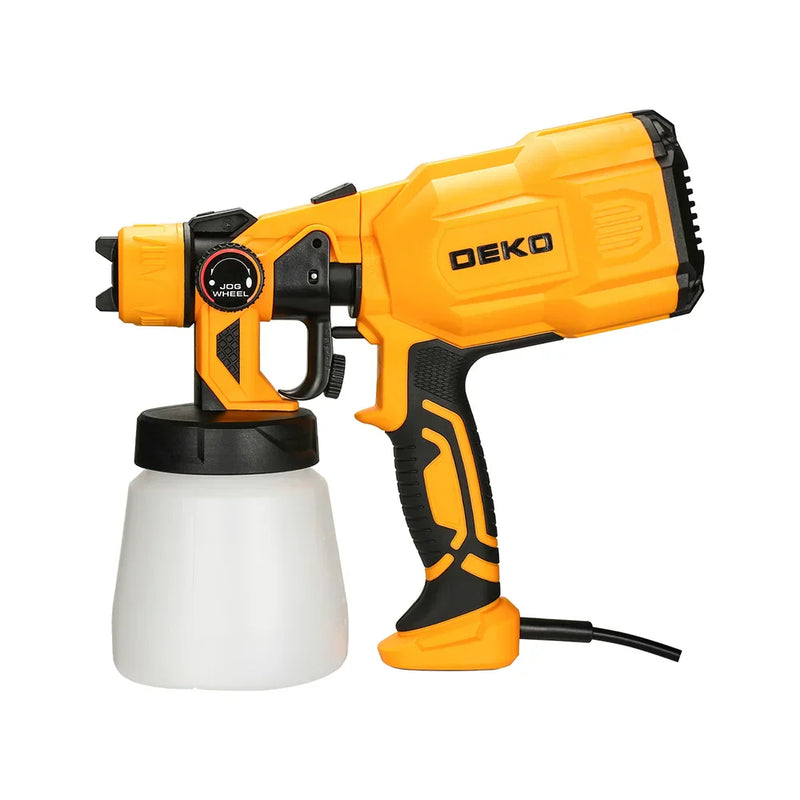 Pistola de Pintura Pulverizadora HVLP Elétrica 550W 110V 800ml 3 Bicos e Acessórios DEKO
