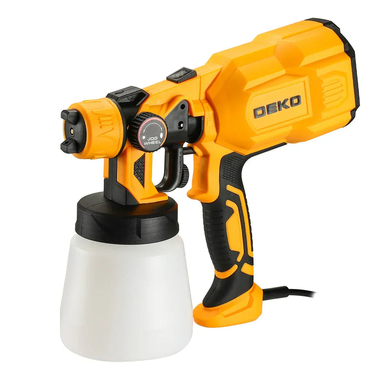 Pistola de Pintura Pulverizadora HVLP Elétrica 550W 110V 800ml 3 Bicos e Acessórios DEKO