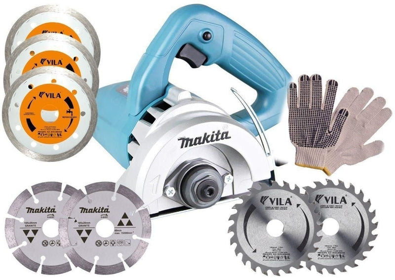Serra Mármore 4.3/8 4100nh3z Makita + Brinde 7 Discos + Luva - ofertasbacanassss
